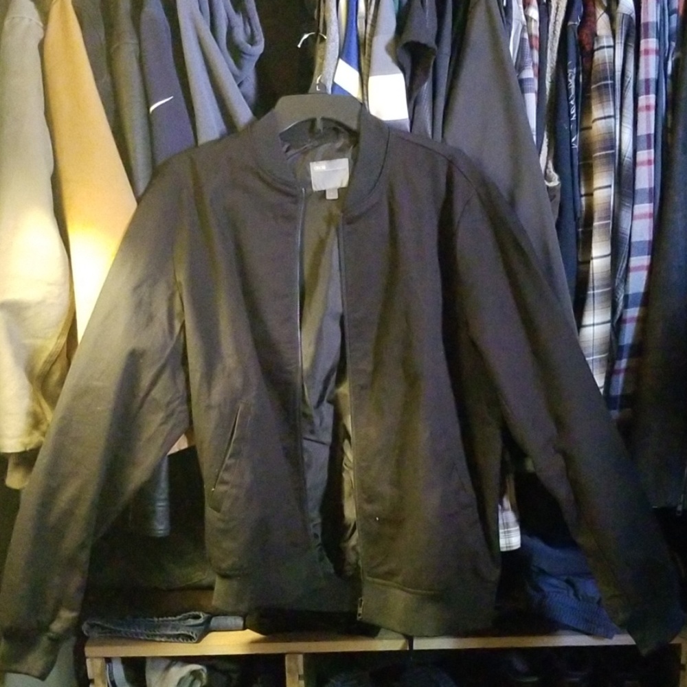 Asos Black Cotton Bomber